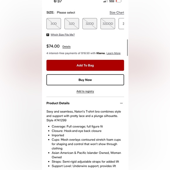 Natori Women's Feathers Full Figure Contour Underwire Bra 32DD - Picture 4 of 8